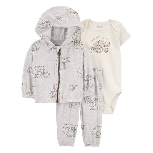Baby 3-Piece Elephant Little Jacket Set