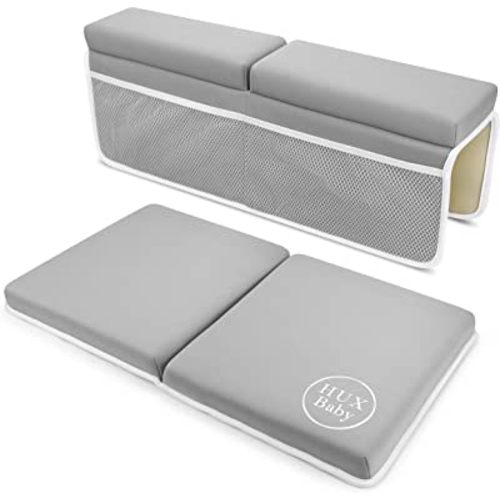 Baby Bath Kneeler & Elbow Rest Pad Set, Baby Bath Elbow Rest & Kneeling Pad Baby Bath Mat,Bath Kneeling Pad for Bathing Baby, Bath Toy Organizer for Tub & Bathtub Kneeler Elbow Rest Set, Baby Bathtub