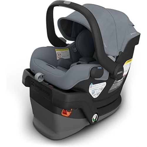 UPPAbaby Mesa V3 Infant Car Seat - Easy Installation + SmartSecure Technology - Attaches to Stroller | Base + Infant Insert Included - Callum (Stone Blue)