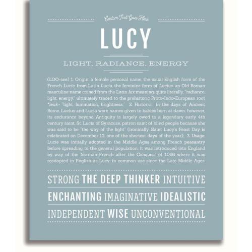 Lucy | Name Art Print