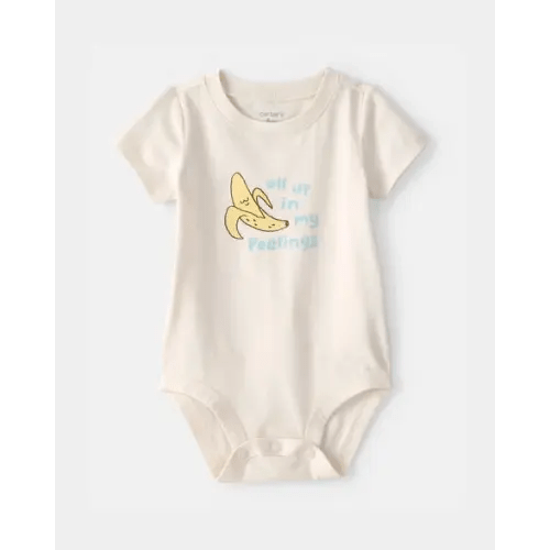 Baby Banana Graphic Bodysuit - Cream | Carter's