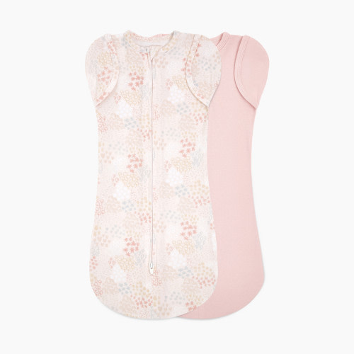 Aden + Anais Essentials Cotton Snug Swaddle (2 Pack) - Tender Flower, 0-3 Months, 2