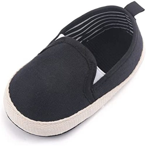 Clowora Unsex Baby Boys Girls Canvas First Walkers Shoes,Infant Non Slip Soft Sole Toddler Flat Lazy Loafers Sneaker