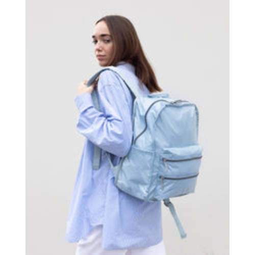 Double Trouble Backpack - Deep Sea Blue solid – LeSportsac