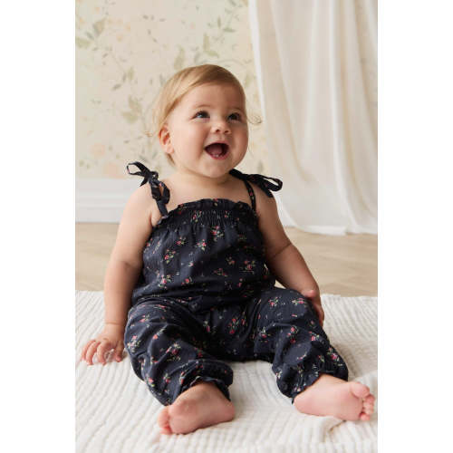 Organic Cotton Myla Jumpsuit - Bianca Noir – Jamie Kay USA