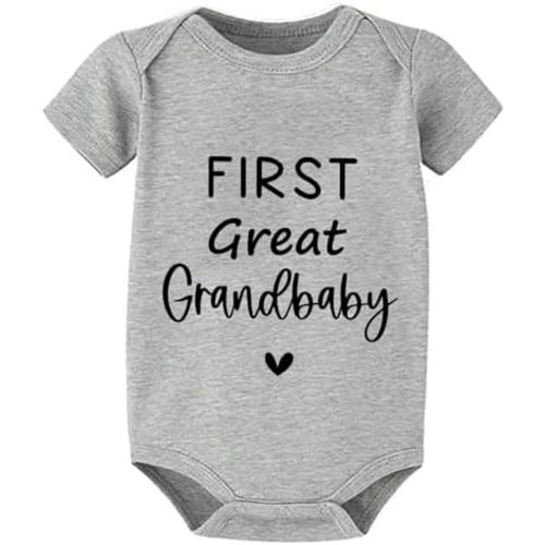 First Great Grandbaby Pregnancy Announcement for Great Grandparents Baby Romper Newborn Outfits Infant Clothes