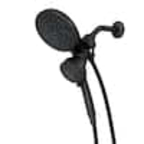 MOEN Attract with Magnetix 6-Spray 6.75 in. Dual Wall Mount Fixed and Handheld Shower Head 1.75 GPM in Matte Black 26008BL