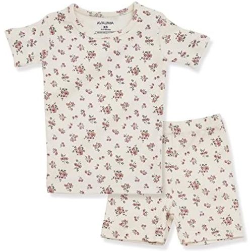 AVAUMA Baby Boys Girls Pajama Set 6M-7T Kids Cute Toddler Snug fit Pattern Design Pjs Cotton Sleepwear