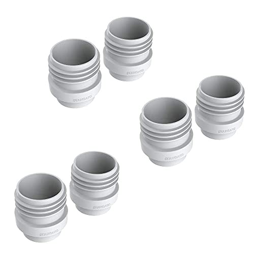 Kiinde Twist Milk Storage Bag Breast Pump and Baby Bottle Direct Pump Adapters for Major Breast Pump Brands, Leak-Free, Transfer-Free Pumping Directly Into Bag (Standard Size, Set of 6)