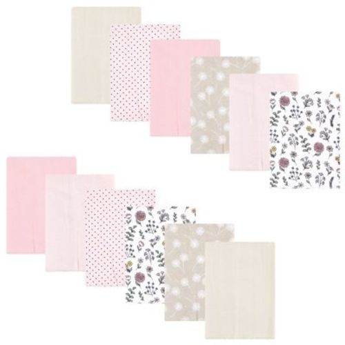 Luvable Friends Hudson Baby Flannel Burp Cloths 12pk Set