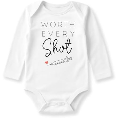 Worth Every Shot IVF Baby Bodysuit, Toddler & Kids T-Shirt - Fertility Support Pregnancy Announcement