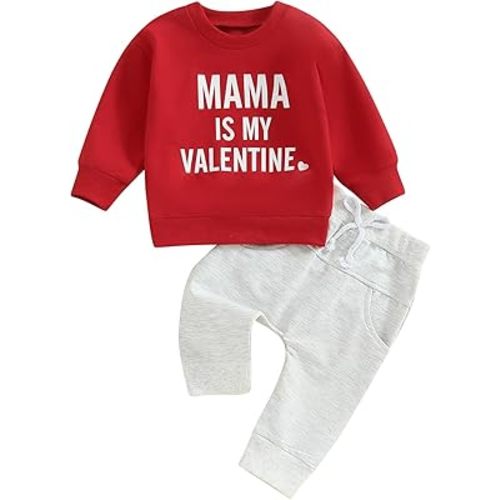 Newborn Baby Boy Clothes Set 2pcs Long Sleeve Top and Pants Suit Toddler Baby Fall Winter Clothes