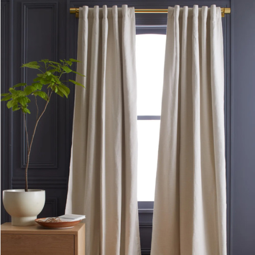 Cotton Slub Room Darkening Curtain