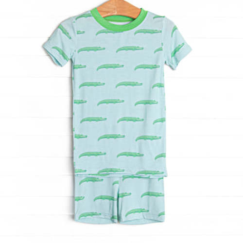 St. Augustine Bamboo Pajama Short Set, Blue – Stitchy Fish