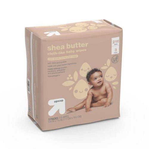 Up & Up Shea Butter Baby Wipes - 3 Packs - 216 Wipes