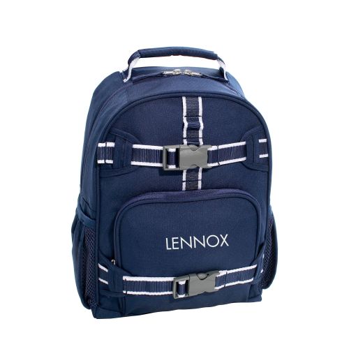 Navy Solid Recycled Backpack | Pottery Barn Kids