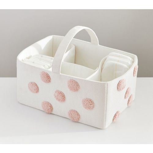 Embroidered Dot Nursery Storage Organizer