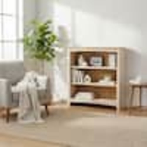 International Concepts 36 in. Unfinished Solid Wood 3-Shelf Standard Bookcase with Adjustable Shelves SH-3223A