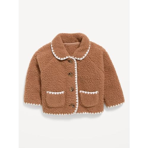 Sherpa Button-Front Jacket for Girls