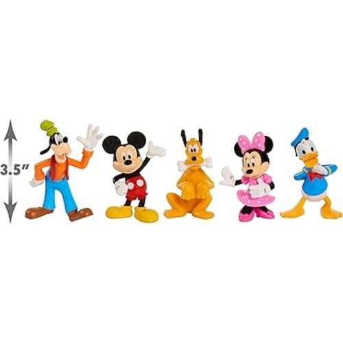Mickey Mouse Collectible Figure Set, 5 Pack, Kids Toys for Ages 3 Up by Just Play