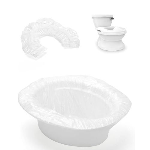 50 Pcs Potty Liners for Ingenuity Summer Infant My Size Potty Pro, Toilet Seat Potty Bags Cleaning Bag for Kids Toddlers, Convenient Use and Clean