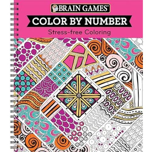 Brain Games - Color by Number: Stress-Free Coloring (Pink)