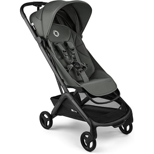 Bugaboo Butterfly 2 Ultra-Compact Travel Stroller – One-Second Fold, Airplane Carry-On Approved Lightweight Stroller with Reclining Seat, Suspension Wheels & Adjustable Footrest – Green