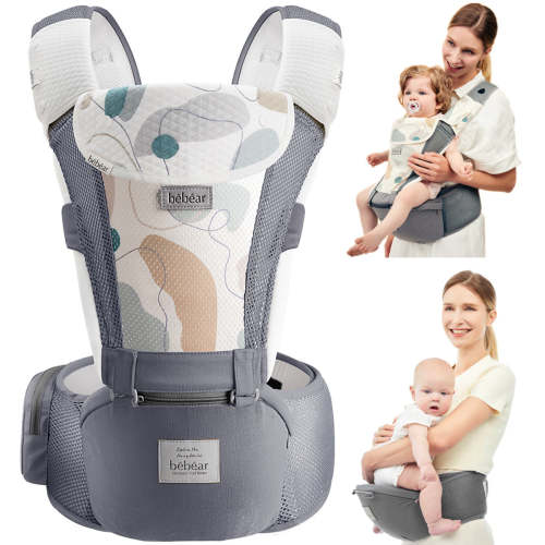 Bebamour Baby Carrier Front and Back Carry Baby Newborns to Toddler Ba