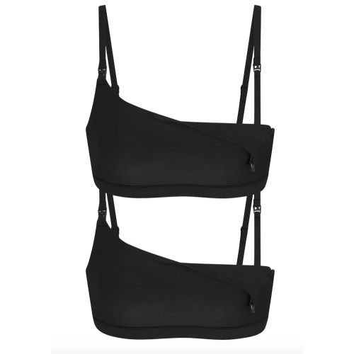 FITS EVERYBODY MATERNITY NURSING SCOOP BRALETTE 2-PACK | ONYX | SKIMS