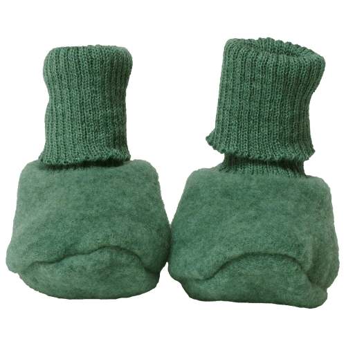 Wool fleece booties