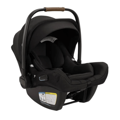 Pipa Aire RX Infant Car Seat with Relx Base by Nuna in Caviar & Cognac