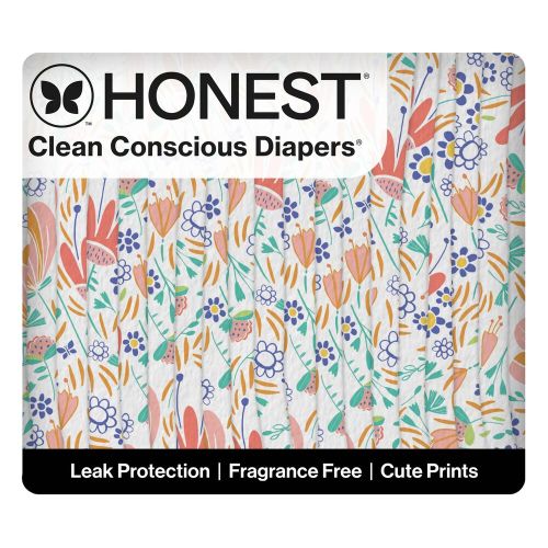 Honest Wetness Indicator Diapers - Plant-Based & Fragrance-Free | Honest