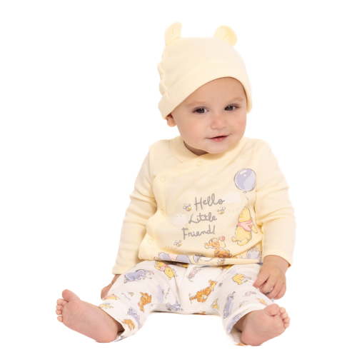 Disney Baby Wishes + Dreams Winnie the Pooh Baby Boys or Girls Take Me Home Set, 3-Piece, Sizes Preemie-9M