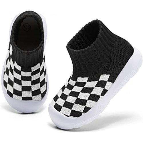 MORENDL Baby Sock Shoes Toddler Walking Shoes Infant Slippers Boys & Girls Non-Slip Sneakers
