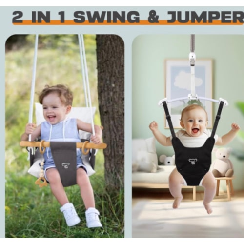 2-in-1 Baby Jumper & Swing