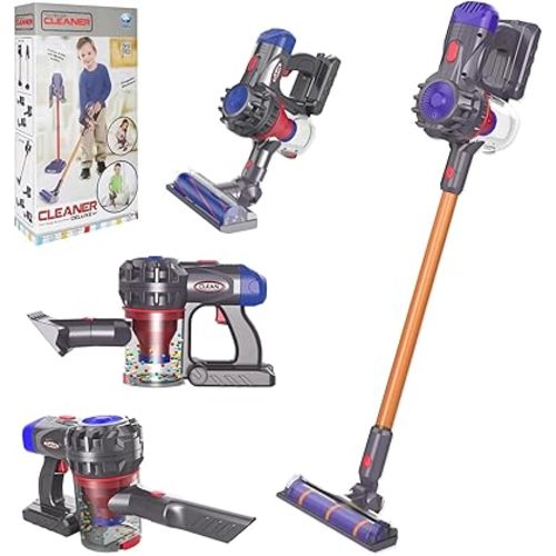 Kids Vacuum Toy Set - Real Working Toddler Cleaner Play Mop Children's Vacuum That Really Works Baby Cleaning Toys Included Toy Home Cleaning Products for Toddlers 3+ Kids Vacuum