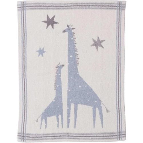 Barefoot Dreams® CozyChic® Giraffe Stroller Blanket, Rain Drop Multi, 30" 40"
