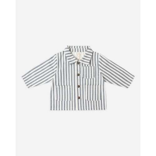 Utility Jacket || Ocean Pinstripe – Quincy Mae