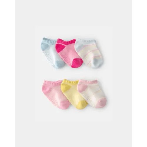 Baby Girl 6-Pack No Show Socks | Carter's