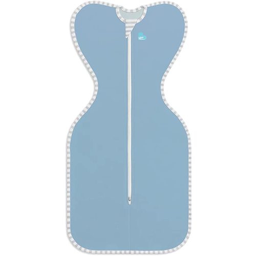 Love to Dream Swaddle UP, Baby Sleep Sack, Self-Soothing Swaddles for Newborns, Get Longer Sleep, Snug Fit Helps Calm Startle Reflex, New Born Essentials for Baby, 1.0 TOG, 5-8.5 lbs, Dusty Blue
