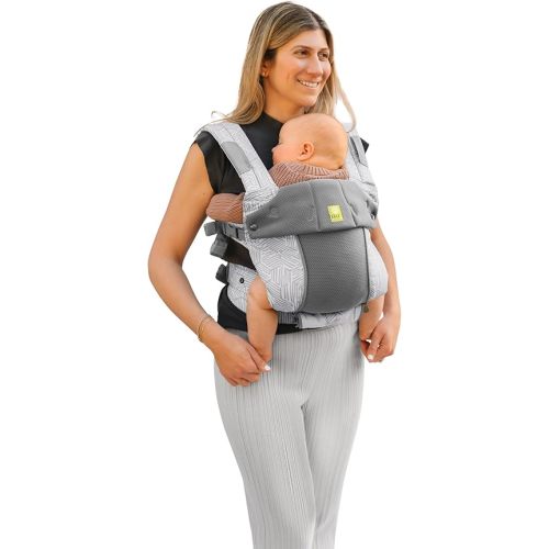 LÍLLÉbaby Complete All Seasons Ergonomic 6-in-1 Baby Carrier Infant to Toddler with Lumbar Support (7-45 Pounds), 360 Degree Baby Wearing & Multi-Position, Inward & Outward Facing (Pebble Grey)