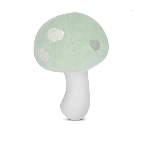 Mushroom Rattle - Mint Velour