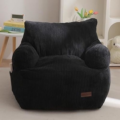 MAXYOYO Kids Bean Bag Chair, Stuffed Toddler Bean Bag Sofa with Filler Bean Bag Chair for Boys and Girls, Lazy Sofa with Pocket Floor Chair for Gaming, Reading