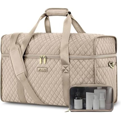 Weekender Travel Duffle Bag for Women: Overnight Bags with Shoe Compartment Carry on Bags for Airplanes with Toiletry Bag Weekend Yoga Gym Bag with Wet Pocket