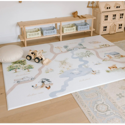 Padded Play Mat - On The Farm & Plaid