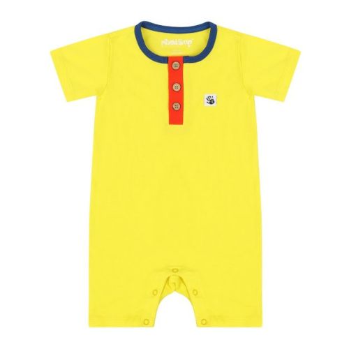 Mixed Up Clothing Suave Baby Romper - Blazing Yellow - 0-3 Months