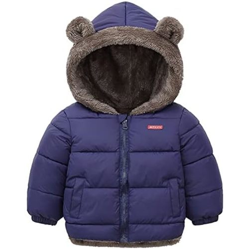 Fairy Baby Infant Baby Winter Coat Cute Teddy Bear Hooded Jacket Warm Fleece Outerwear Windproof Toddler Boys Girl 6M-4T