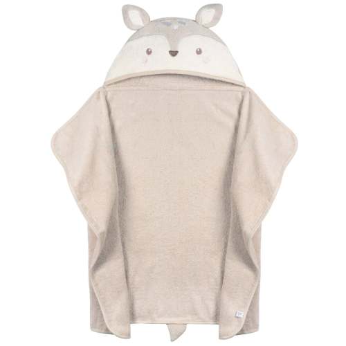 Baby Neutral Tan Deer Hooded Bath Wrap