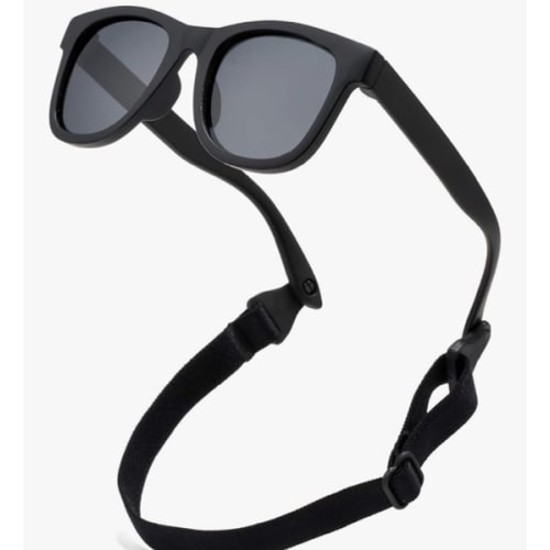 COASION Bendable Flexible Polarized Newborn Baby Sunglasses with Strap for Infant Boys Girls Age 0-12 Months CA8042