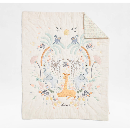 Sweet Savannah Organic Cotton Baby Crib Quilt